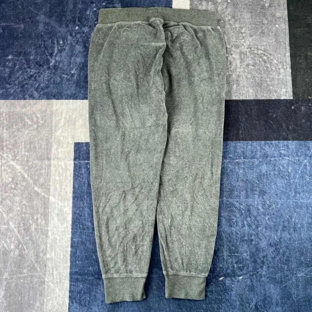 Polo Ralph Lauren‎ Mens Gray Velour Jogger Pant Sweatpants Medium Gray Heather